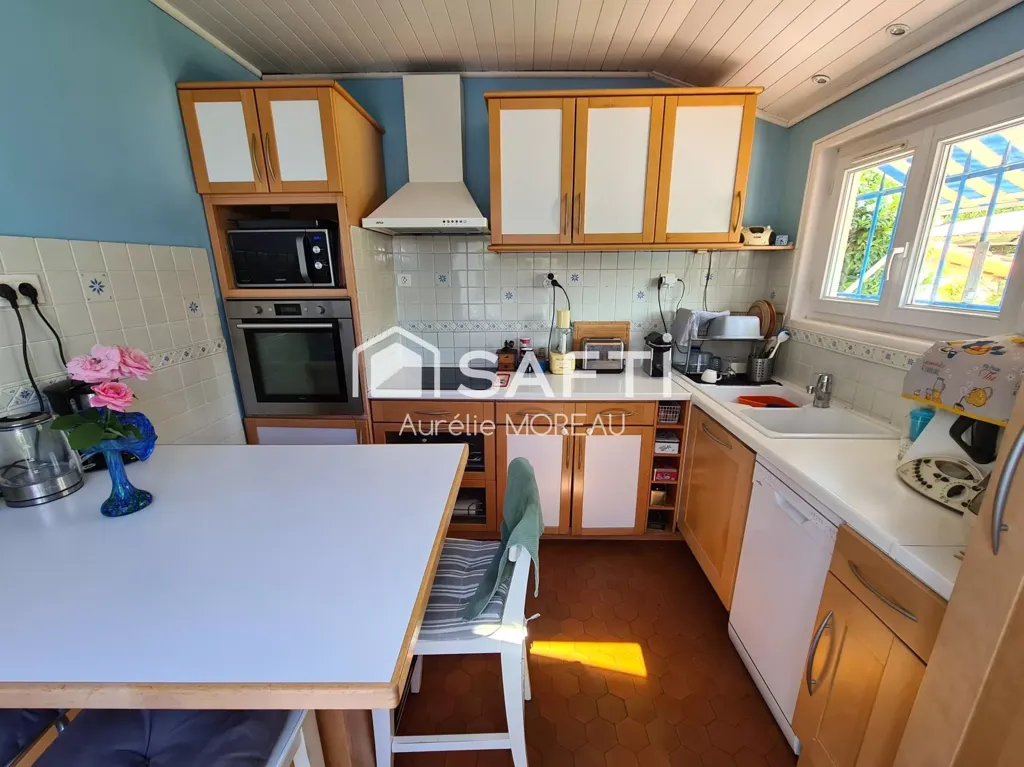 Köök - Charming House with Pool in Libourne