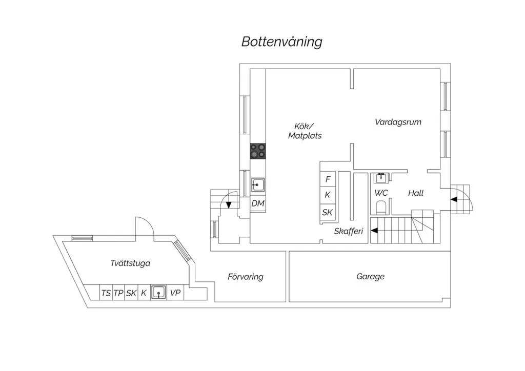 Plaan - Renovated Semi-detached House in Central Trelleborg