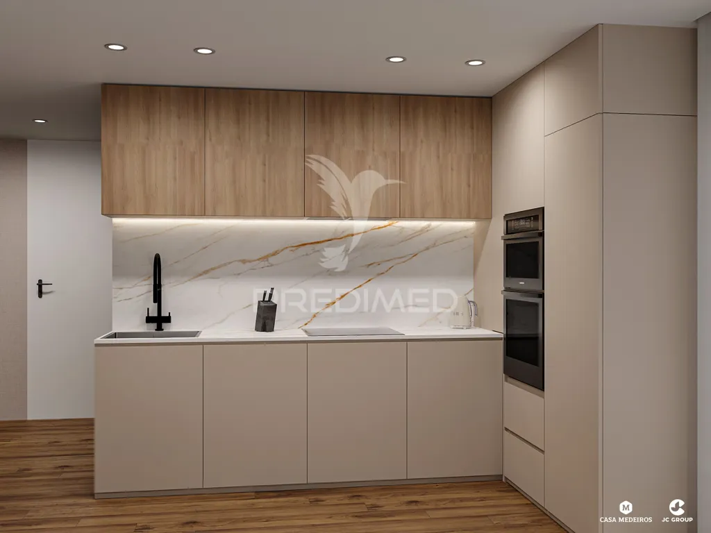 Cuisine - T1+1 Apartment with Sea View in Construction