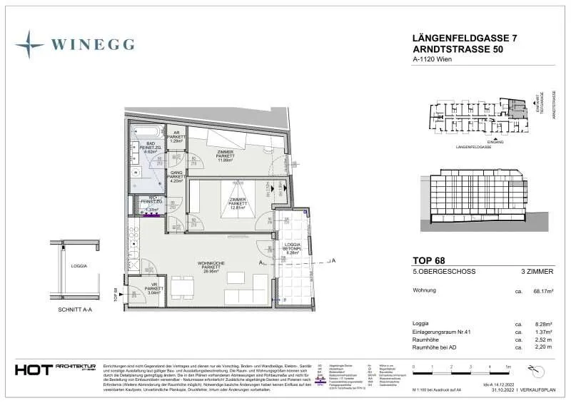 Plaan - Modern Apartment with Terrace in Meidling