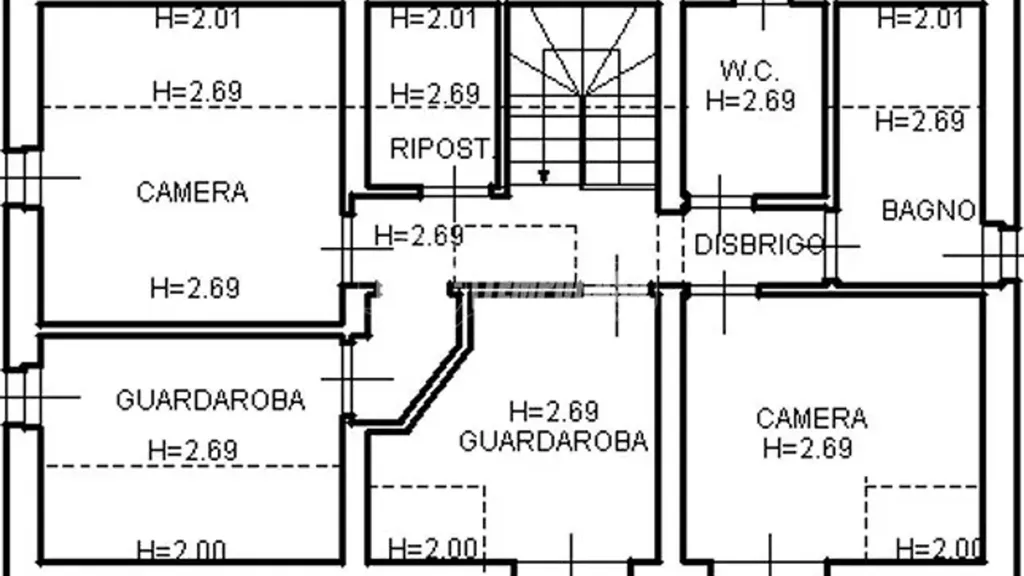 Plan - Villa with Mountain View in Belluno