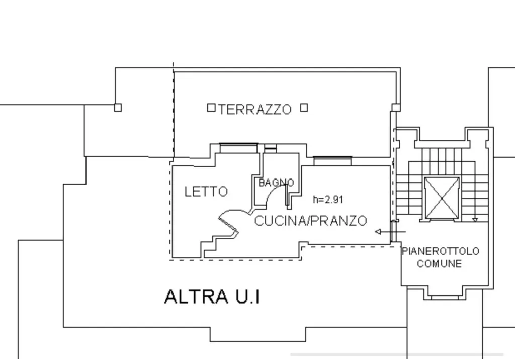 Plan - Appartement 2 pièces à Ravenna
