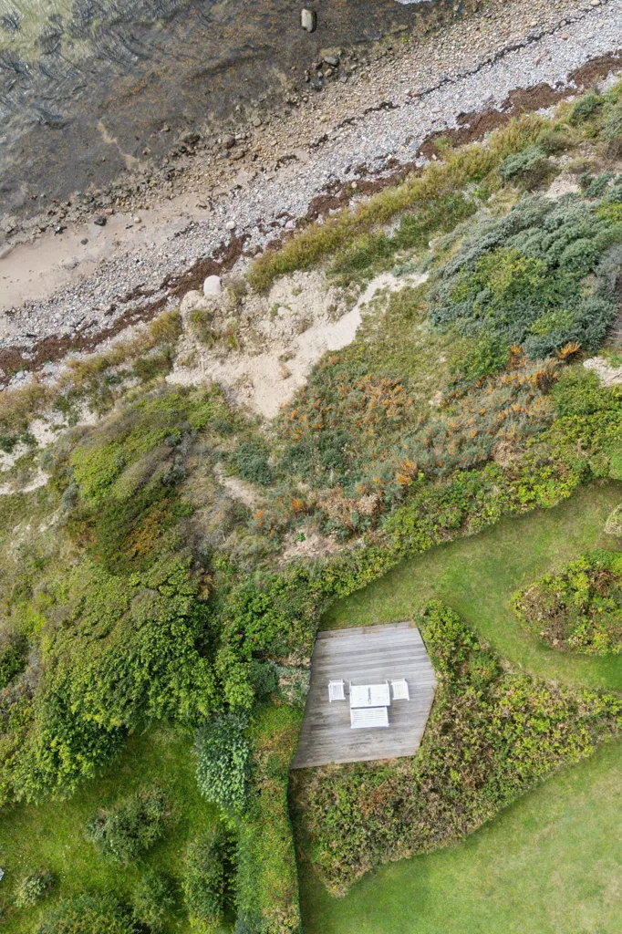 Vue aérienne - Modern Summerhouse with Water View at Storebælt