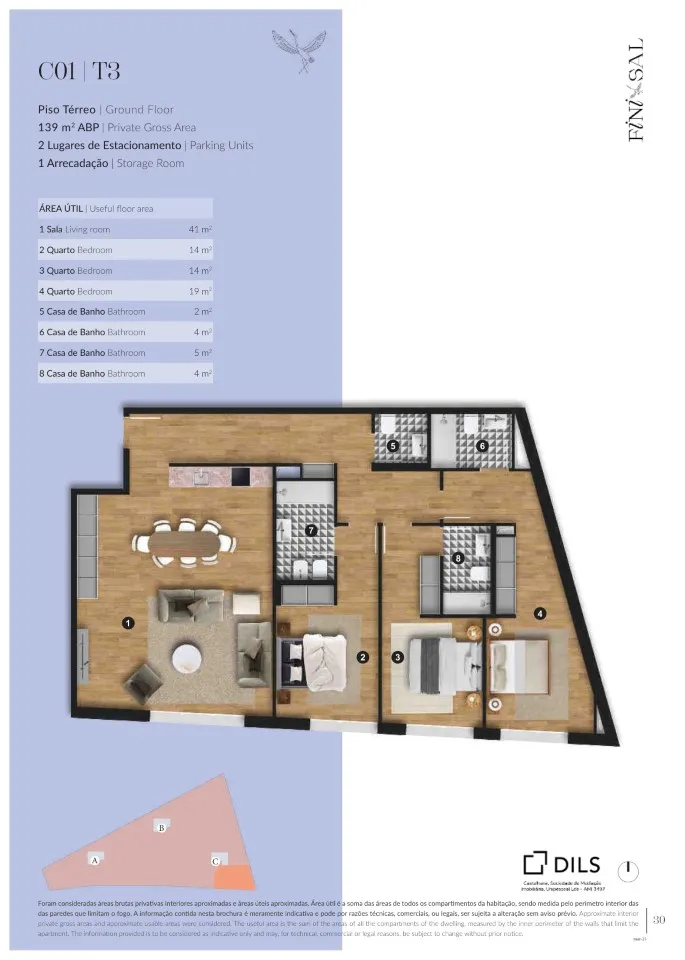Plan - Luxury Flat with Pool in Alcácer do Sal
