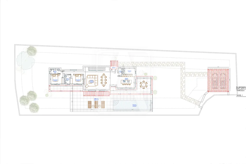 Plaan - Newly Built Ibicenco Villa with Pool in Moraira