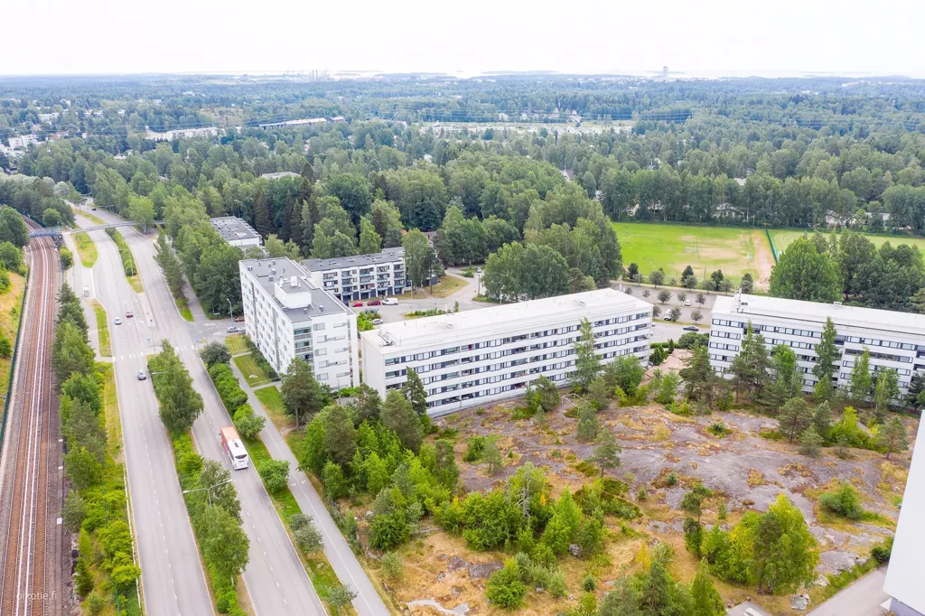 Vue aérienne - Spacious Apartment with Balcony in Kontula, Helsinki
