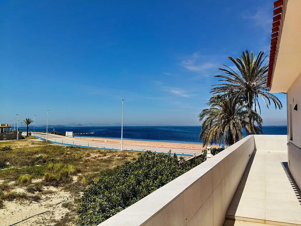 Terrace - Chalet with Pool and Sea View in La Manga