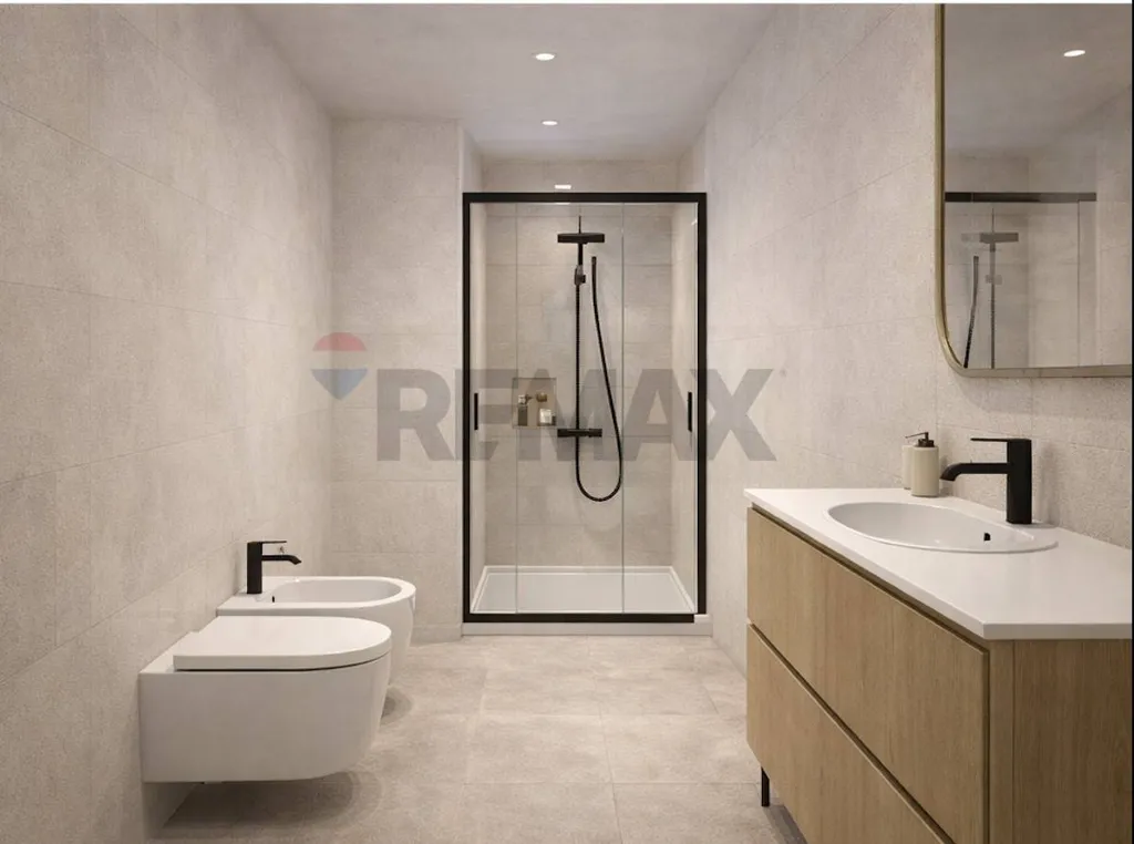 Salles de bain - Modern Apartment with Balcony in Milan
