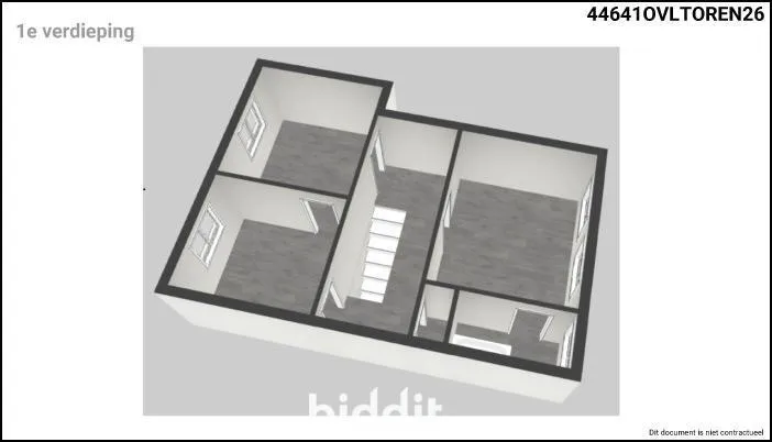Plan - Maison à Rénover avec Garage au Centre de Lokeren