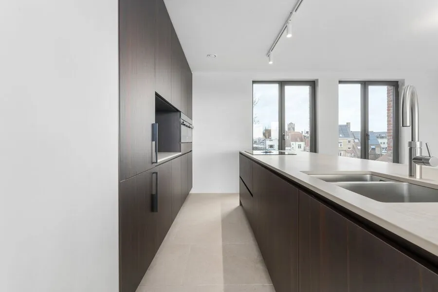 Cuisine - Appartement avec vue sur l'eau à Veurne