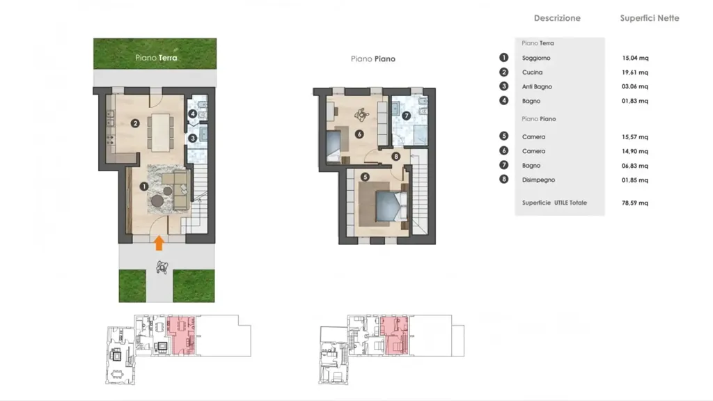 Plaan - New Villa with Private Garden in Padova