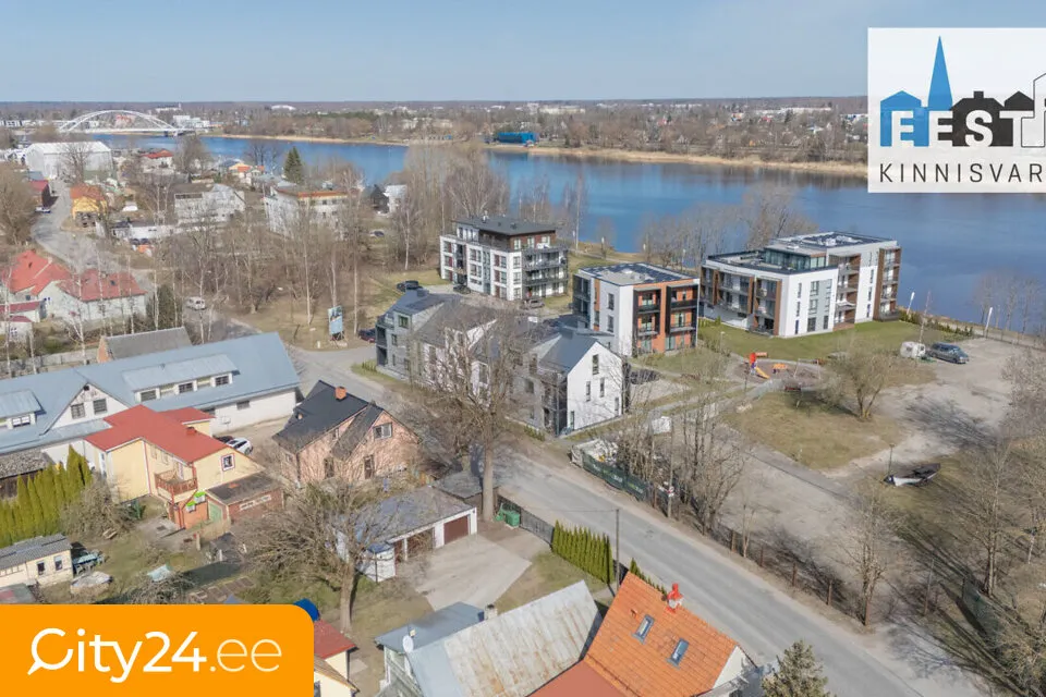 Vue aérienne - Apartment with River View in Pärnu Centre