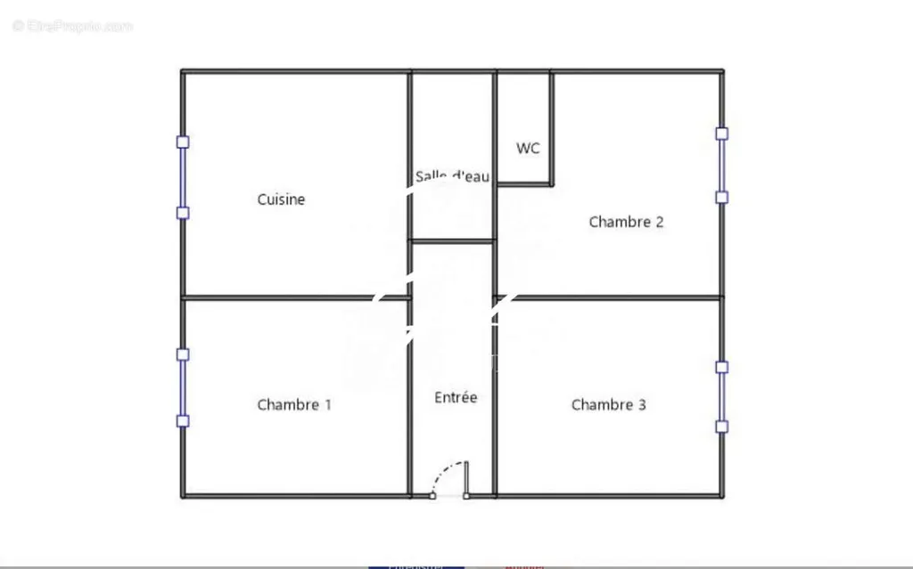 Plan - Appartement Traversant avec Jardin à Grenoble