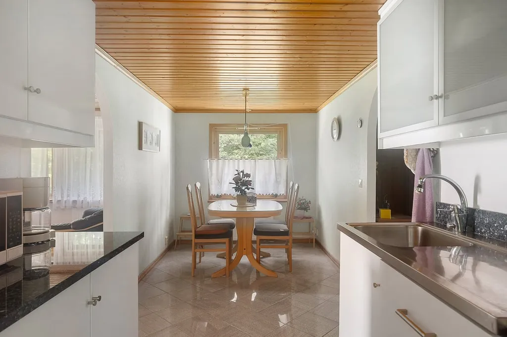 Köök - 1-Storey Holiday Home with Pool in Skåne