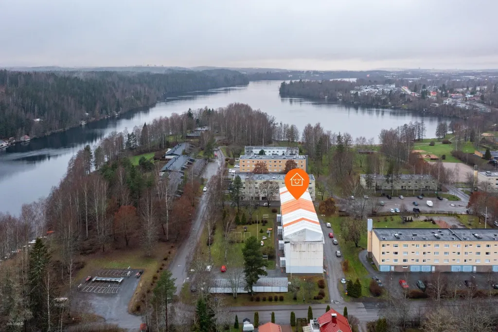 Vista aérea - Duplex with Garden in Kangasala