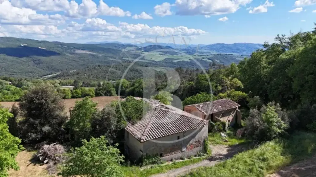 Vue aérienne - Rustic Casale with Panoramic Views in Gambassi Terme