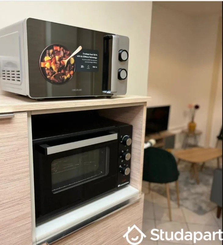 Cuisine - Chambre en Colocation avec Jardin à Valenciennes