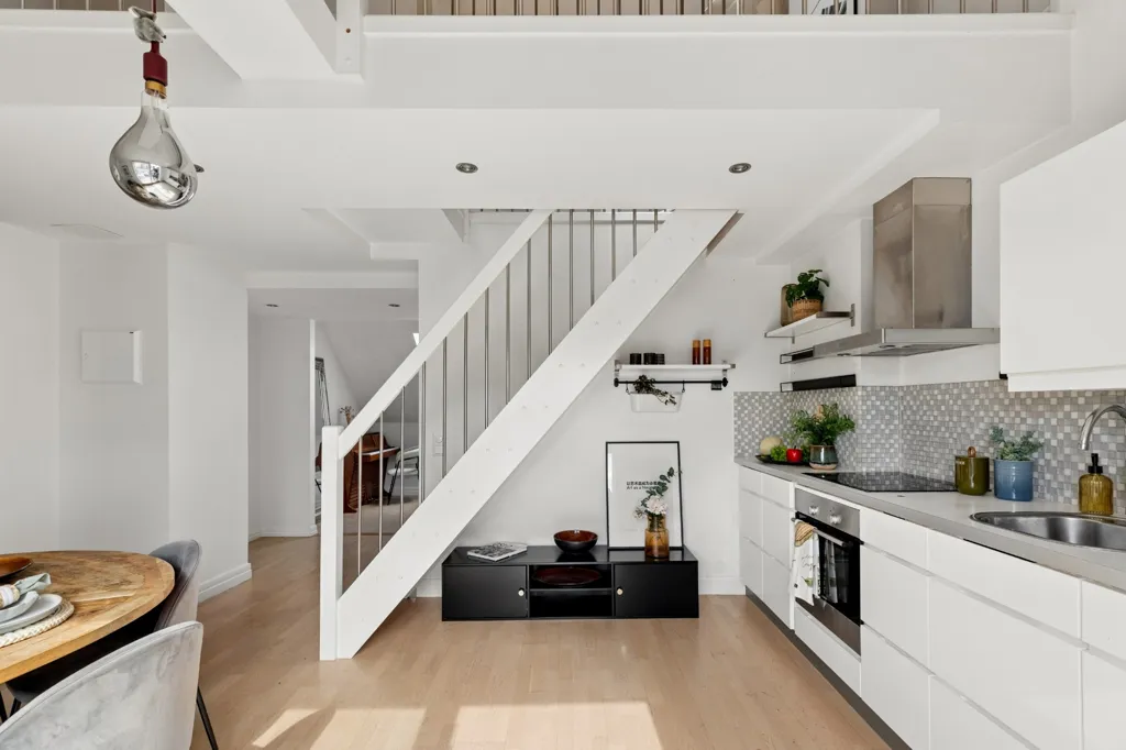 Köök - Loft Apartment with Rooftop Terrace in Frogner