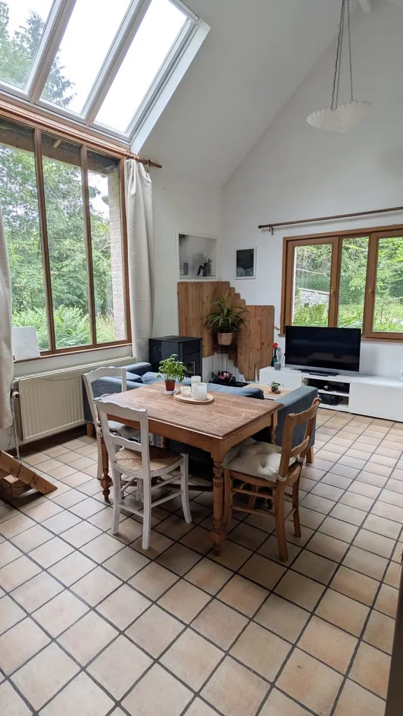 Salle à manger - Fermette avec jardin et terrasse à Rixensart