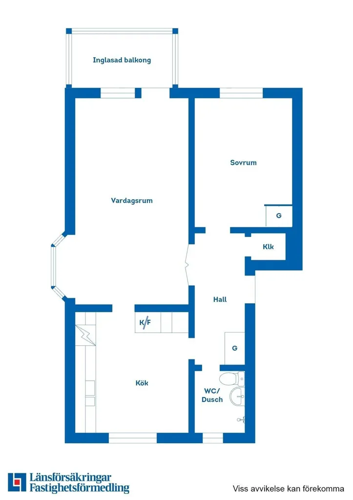 Plan - Apartment with Balcony in Byttorp