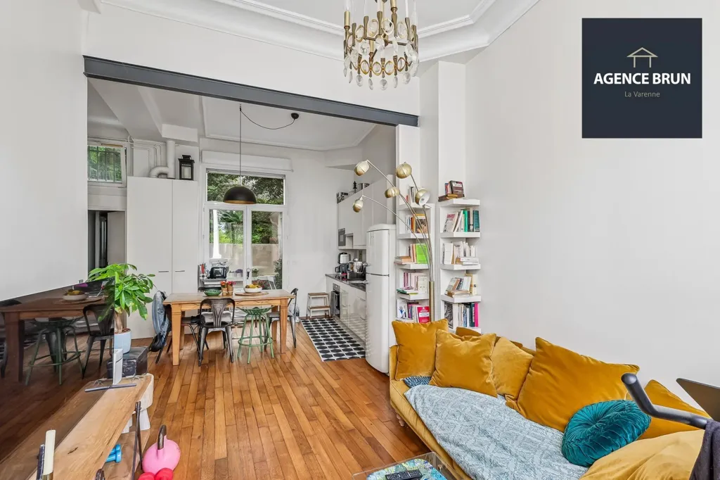 Séjour - Appartement Traversant avec Terrasse au Parc de Saint-Maur