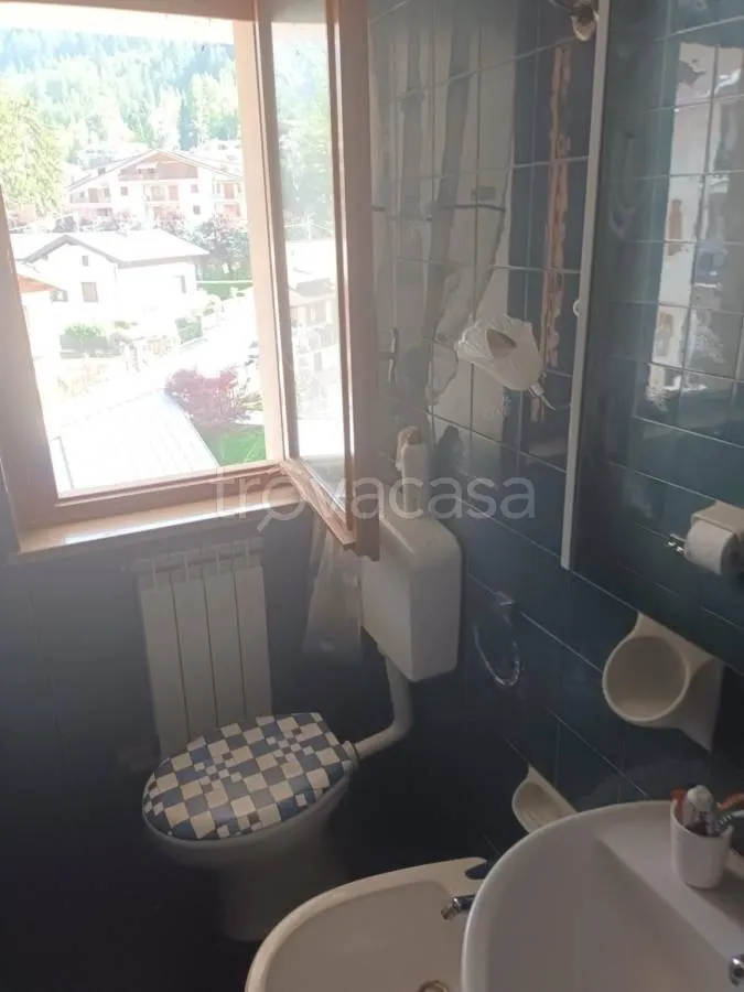 Salles de bain - Rustic-Style Apartment with Mountain View in Entracque