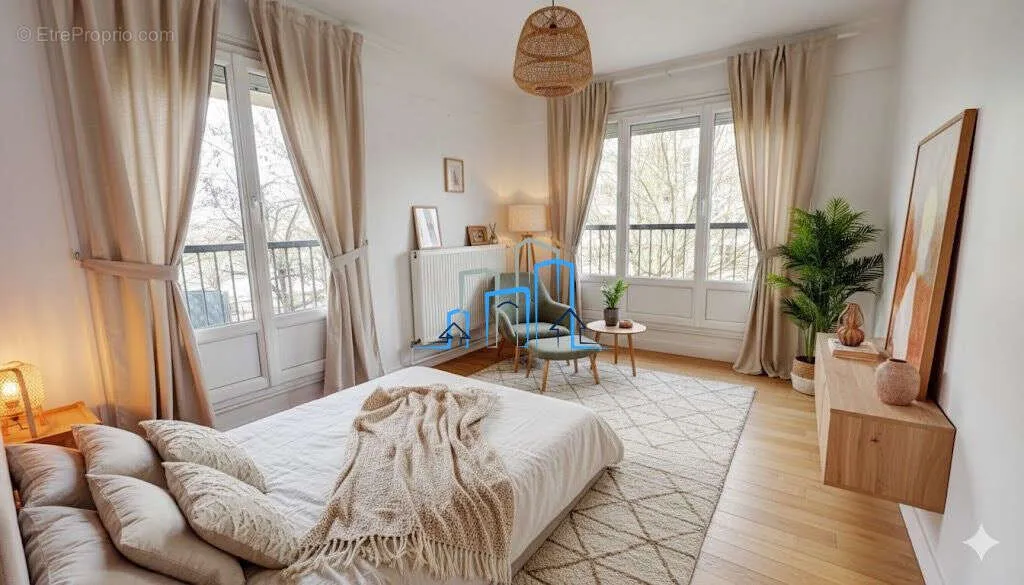Camere da letto - Bright 3-Bed Flat with Balcony in Alfortville