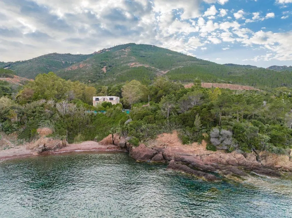 Aerial - Luxury Villa with Sea View in Saint-Raphaël