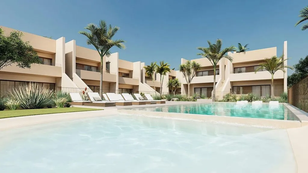 Piscine - Semi-detached House with Pool in San Javier