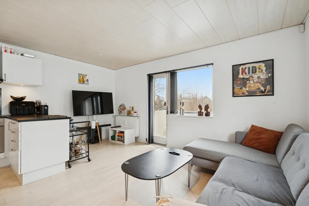 Séjour - Apartment with Balcony in Randers