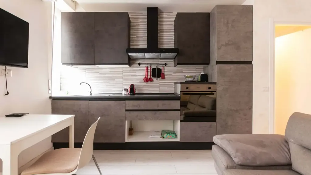 Köök - Modern Studio with Self Check-in in Milan