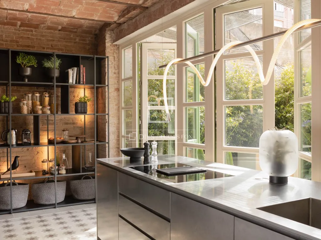 Cucina - Luxury Apartment with Terrace in Eixample, Barcelona