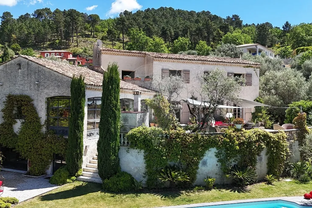 Õhuvaade - Character Mas with Pool in La Roquette-sur-Var