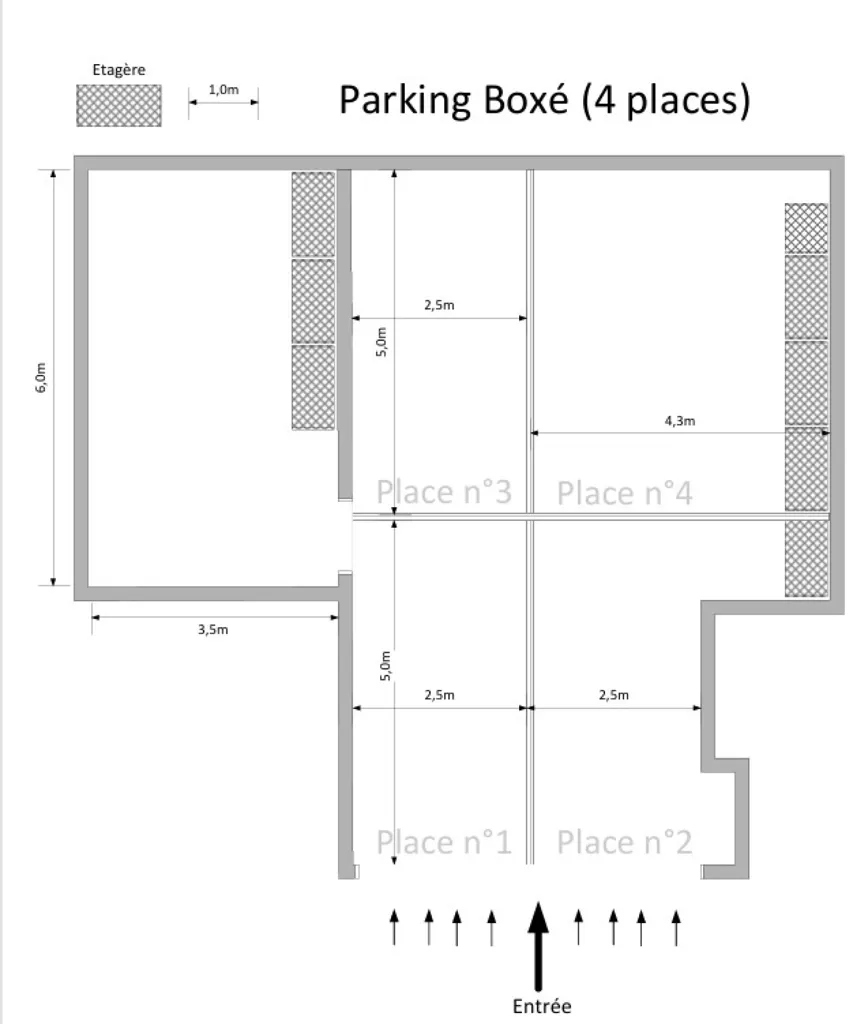 Plan - Grand Box avec Borne de Recharge à Issy-les-Moulineaux