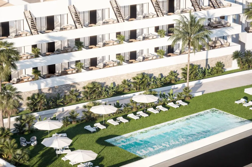Vue aérienne - 2-Bedroom Apartment with Pool in Finestrat