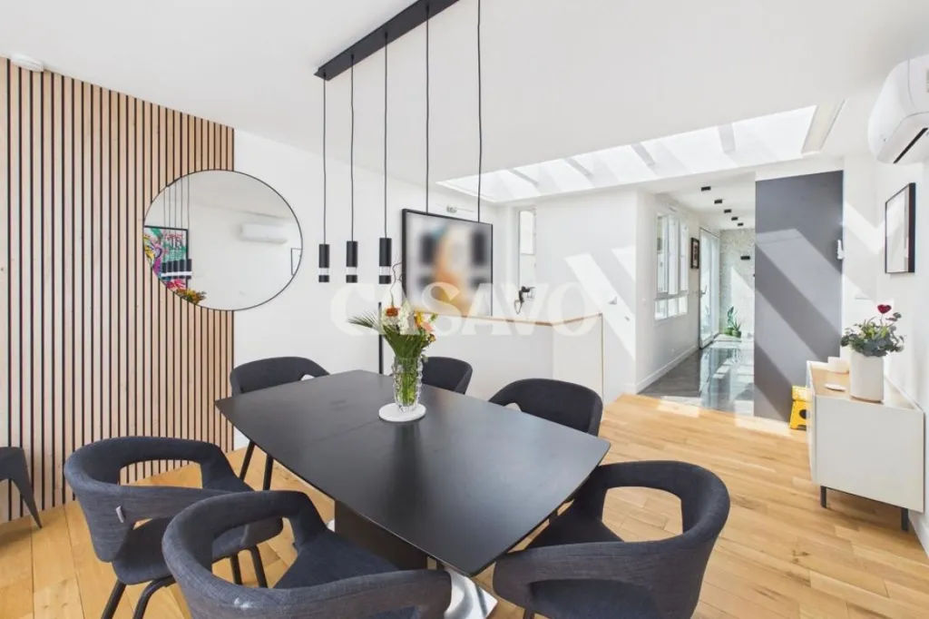 Sala da pranzo - Architectural House with Terraces in Puteaux