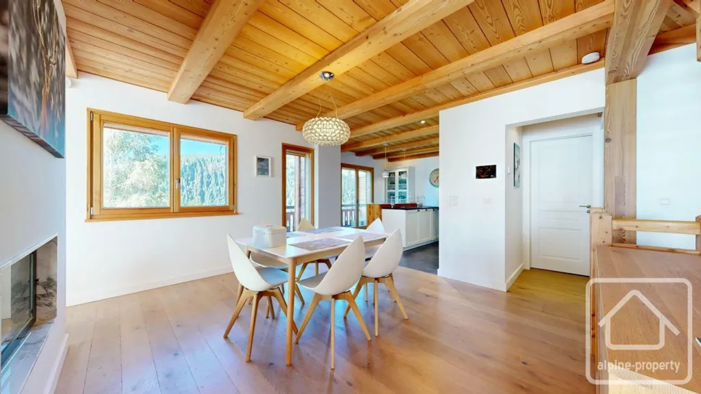 Sala da pranzo - Modern Chalet with Panoramic Views in Petit Châtel