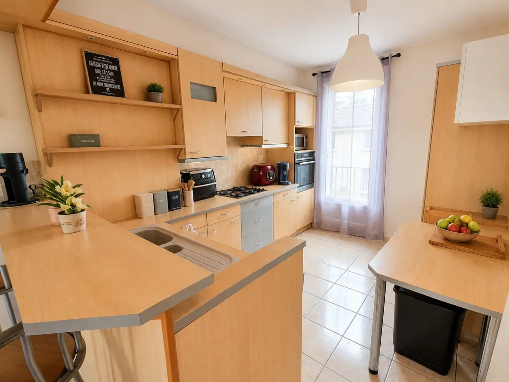 Cuisine - Appartement T3 avec Balcon à Beaumont