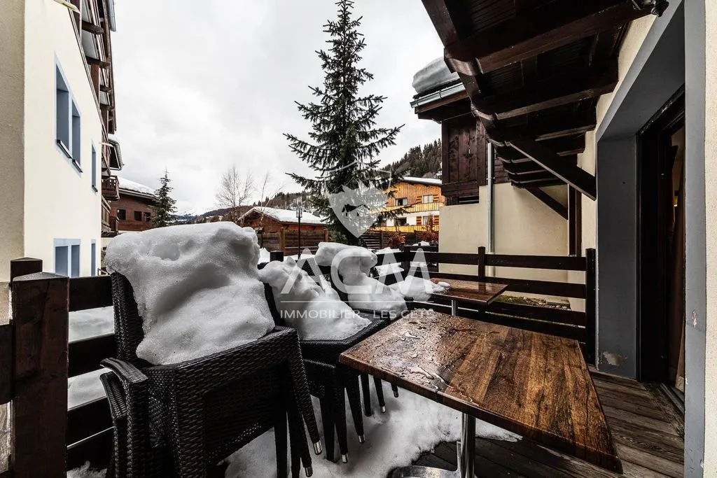 Balcon - Chalet Luxueux avec Vue Montagne à Les Gets
