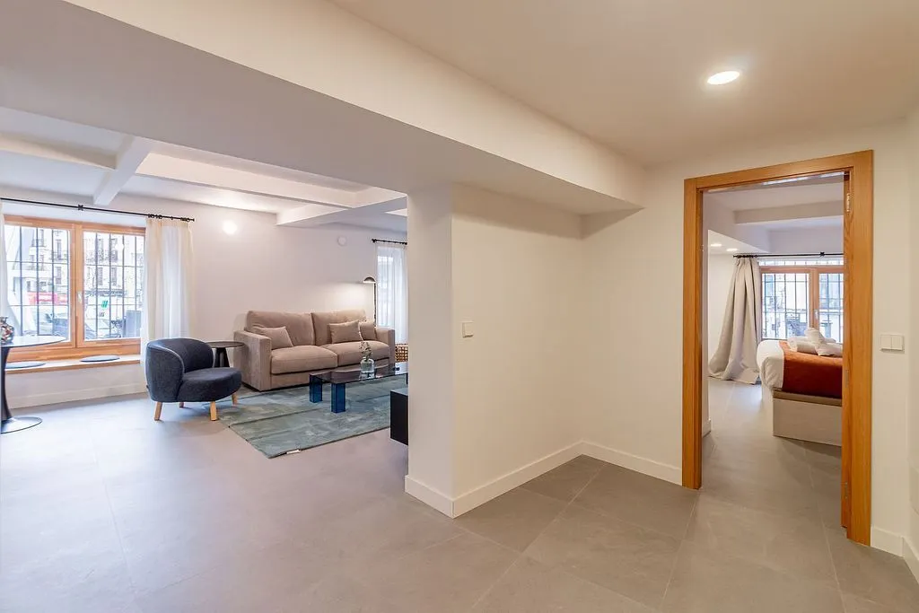 Séjour - Furnished Flat with Air Conditioning in Madrid