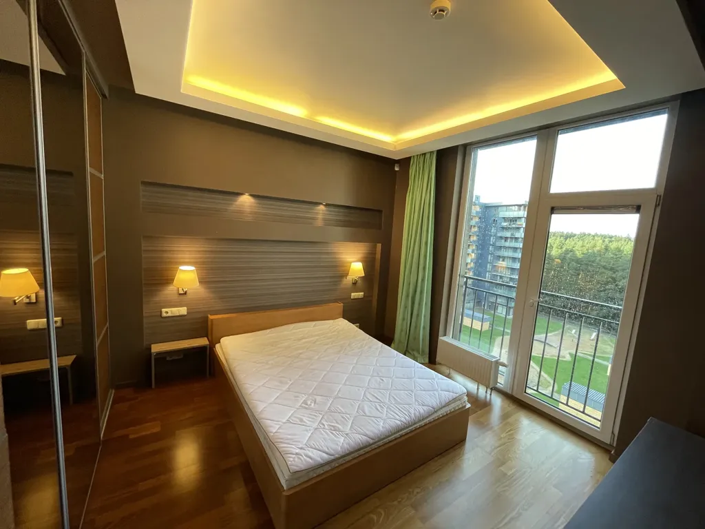 Chambres - Modernised Apartment with Park View in Verkiai