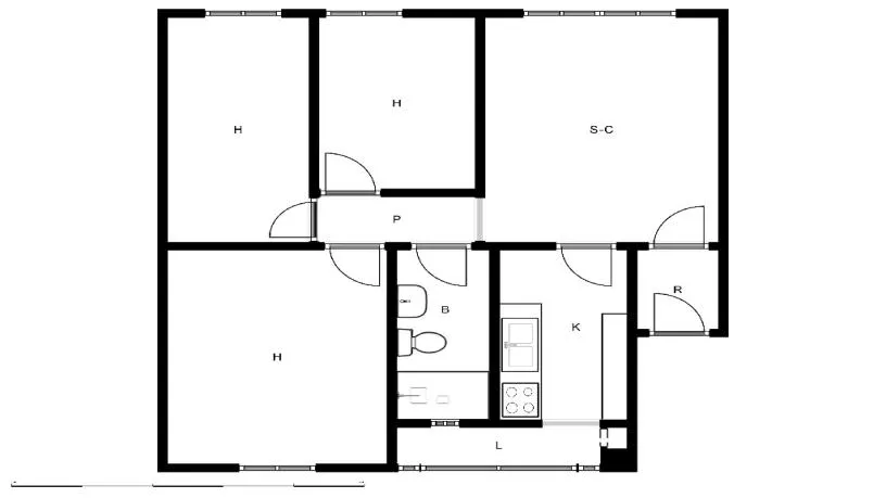 Appartement 3 chambres à Mataró