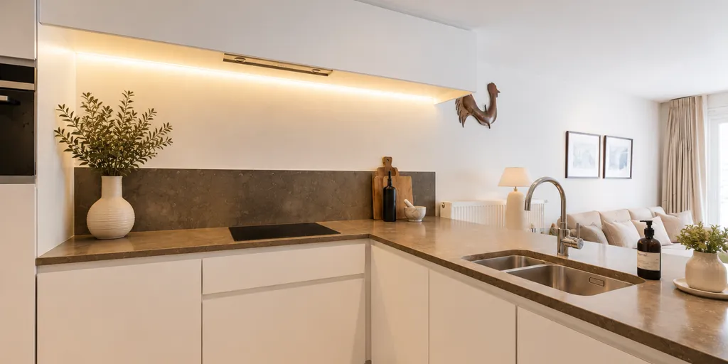 Köök - Apartment with 3 Terraces in Knokke