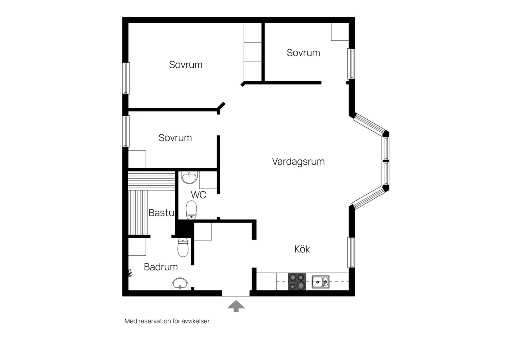Plaan - Apartment with Ski Access in Björnrike