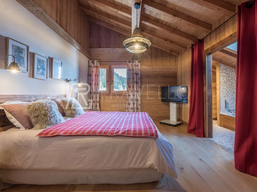Chambres - Chalet avec Vue Panoramique en Val d'Arly