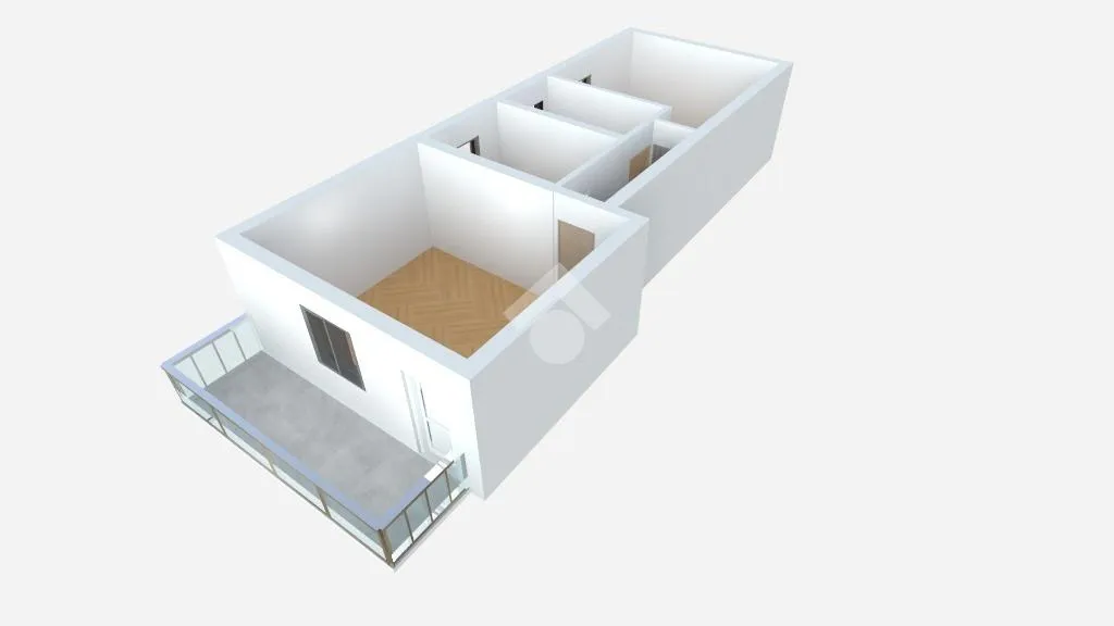 Plan - Modern Apartment with Balcony in Capriolo