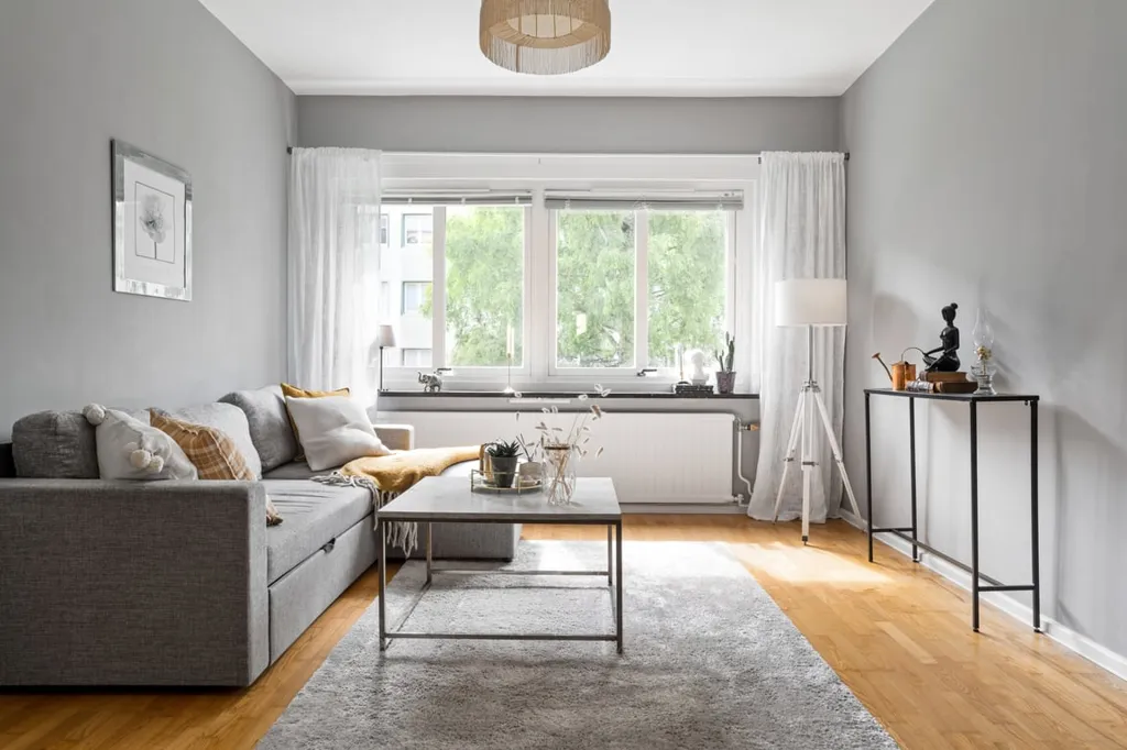 Séjour - Apartment with Original Details in Gothenburg