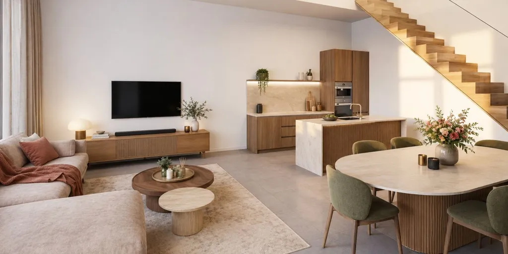 Séjour - Duplex Énergétique avec Terrasse à Eeklo