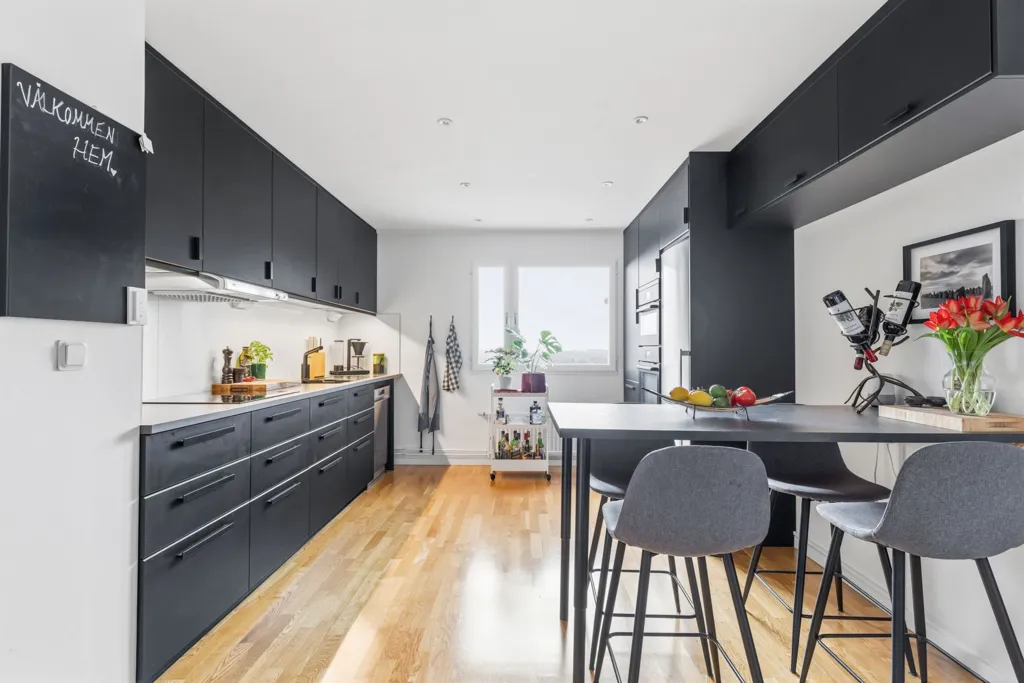 Köök - Apartment with Panoramic Views in Jönköping