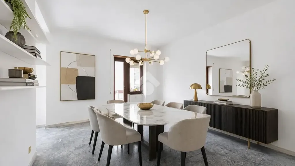 Salle à manger - Apartment with Triple Exposure in Balduina, Rome
